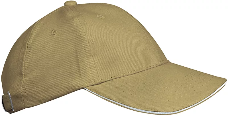 Orlando Kids - 6-Panel-Kappe, Beige / White
