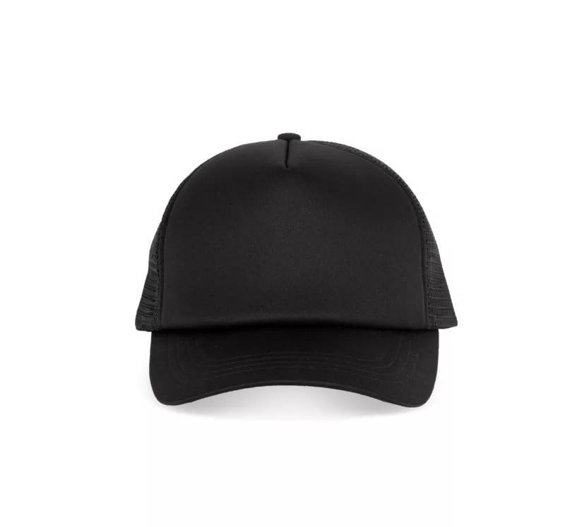 5-Panel Trucker Kappe Mesh, Black