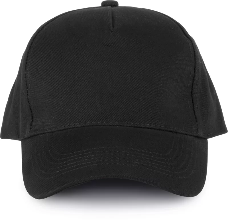 5-Panel-Cap aus Bio-Baumwolle, Black