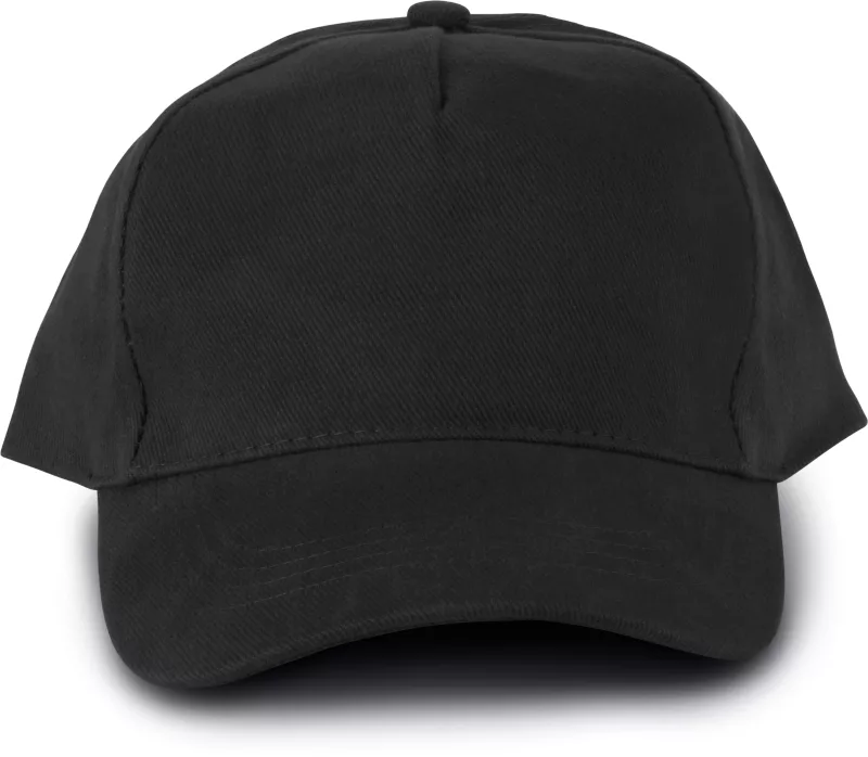 5 panel cap, Black
