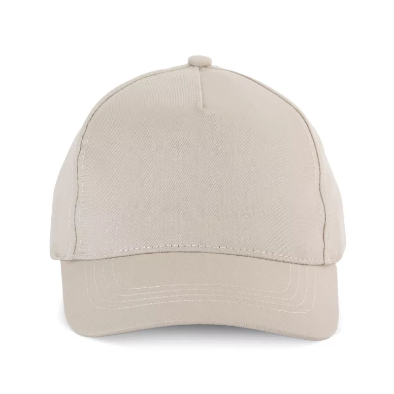 Casquette enfant en coton - 5 panneaux, Beige
