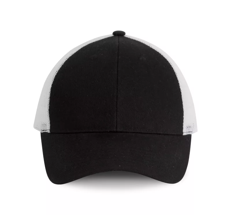 Trucker cap - 6 panels, Black / White