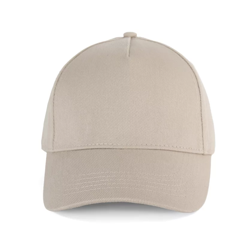Casquette en coton bio 5 panneaux - K-up Gold Label, Beige