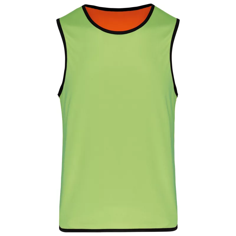 Chasuble de rugby réversible unisexe, Lime / Spicy Orange