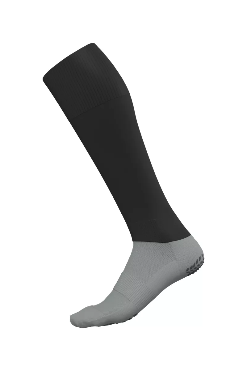 Chaussettes hautes anti-glisse unisexe, Black / Fine Grey