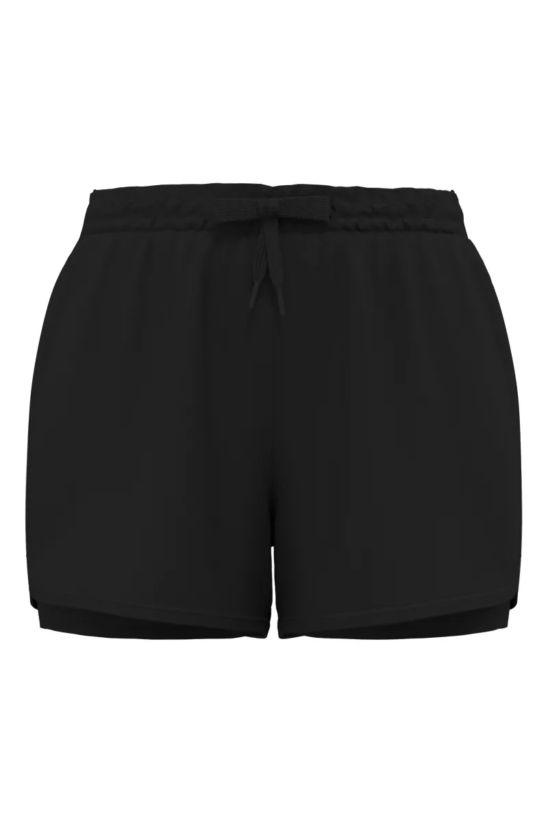 Ladies' 2-in-1 shorts, Black