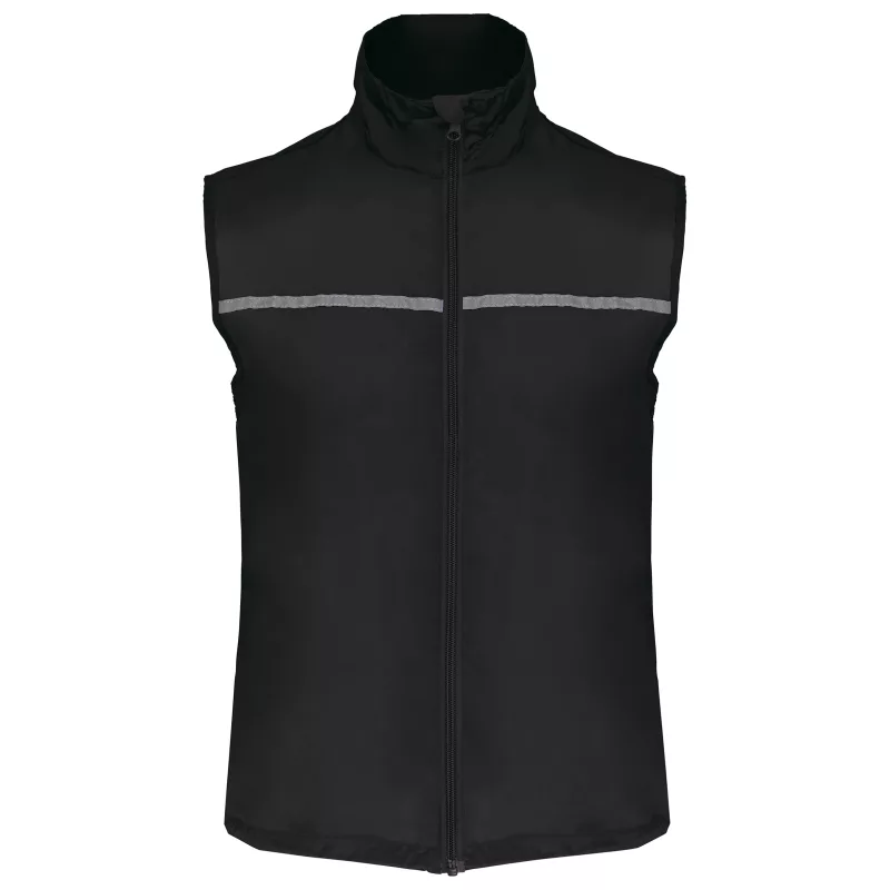 Runner - gilet d'entraînement dos filet unisexe, Black