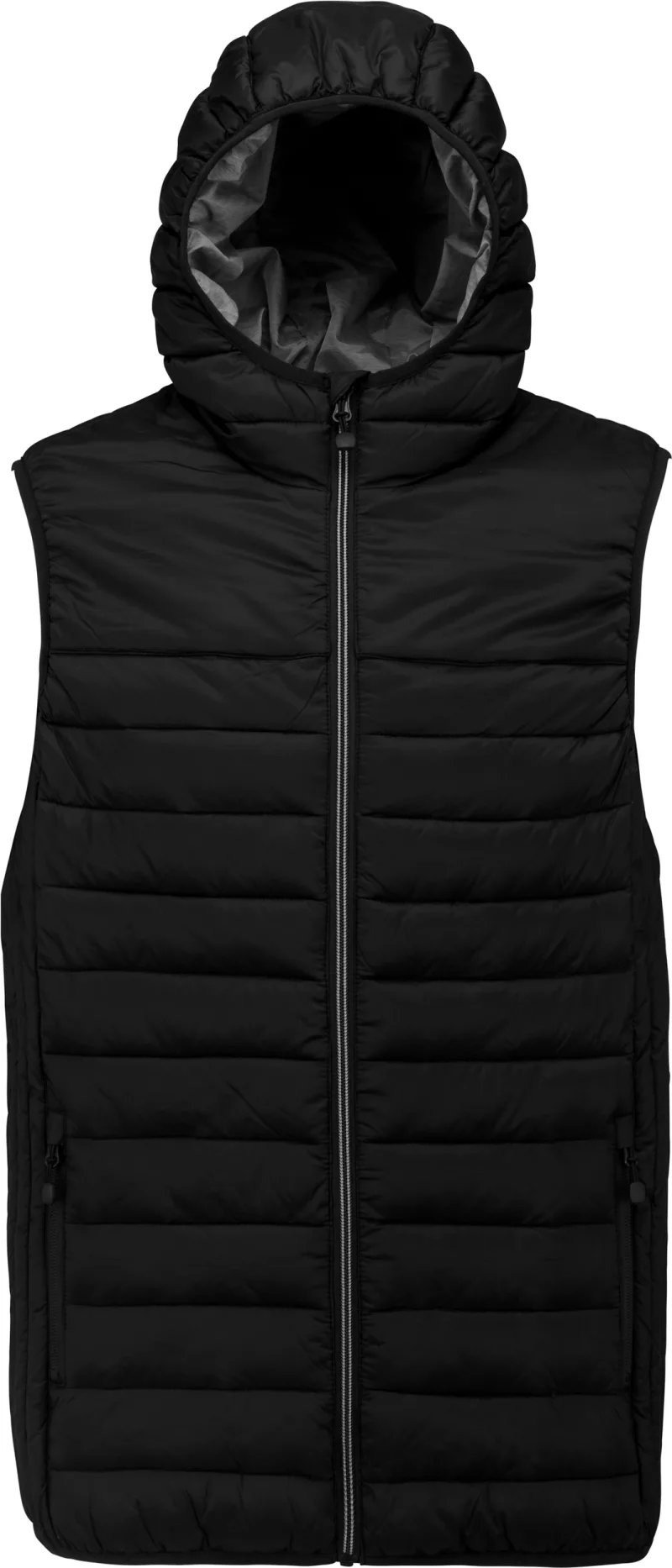 Bodywarmer à capuche, Black