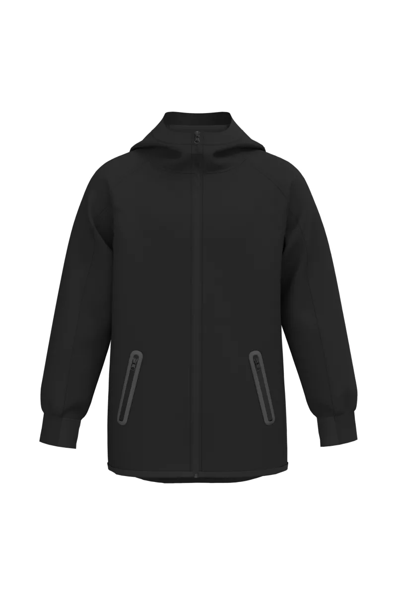 Kinder Performance-Kapuzenjacke, Black