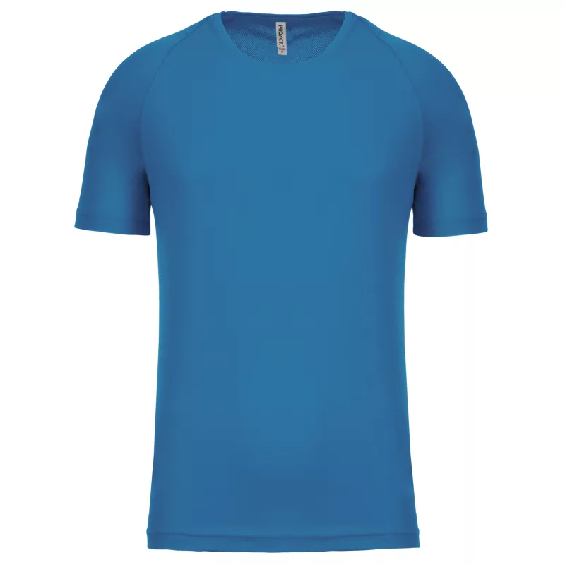 T-shirt de sport manches courtes homme, Aqua Blue