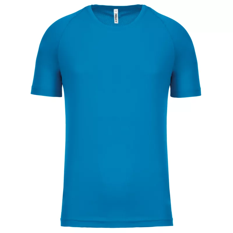 T-shirt sport manches courtes enfant, Aqua Blue