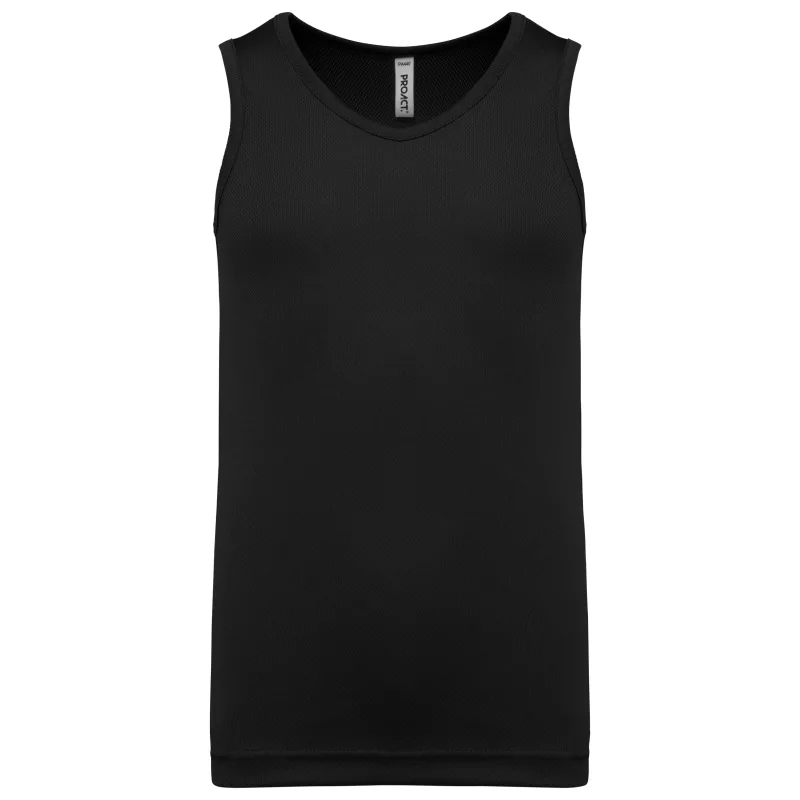 Kids sports tank top, Black