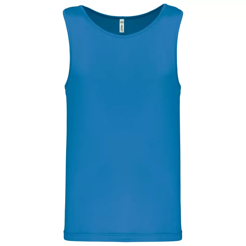 Débardeur de sport homme, Aqua Blue