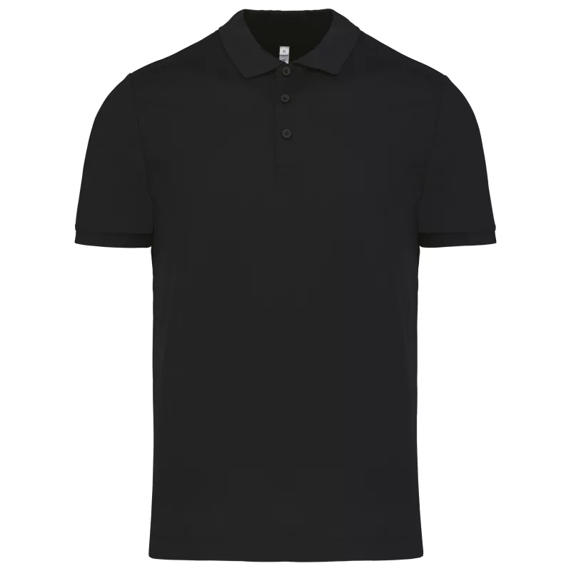 Polo piqué performance homme, Black