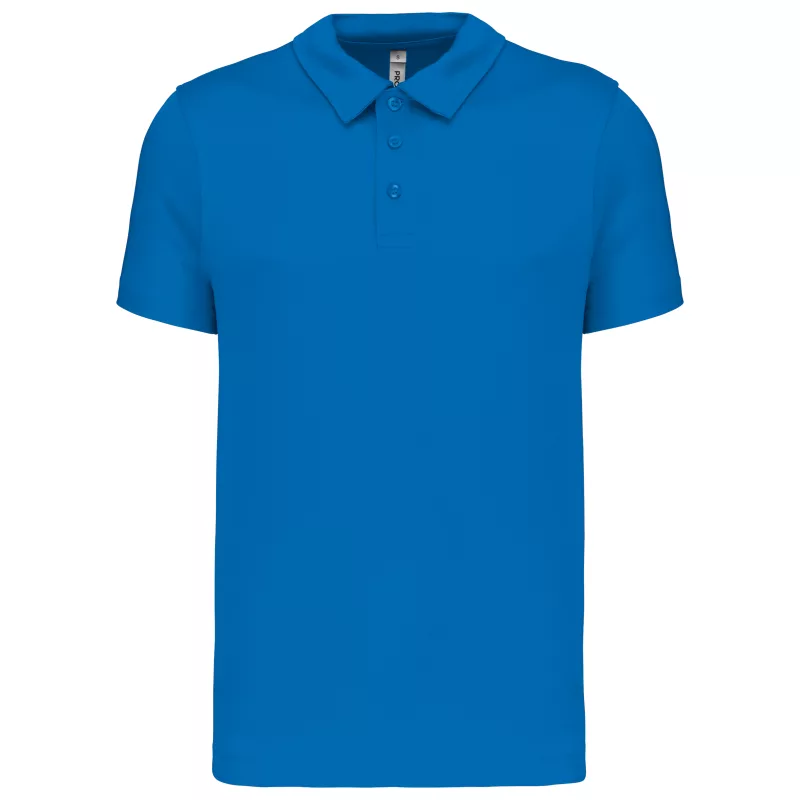 Polo sport manches courtes, Aqua Blue