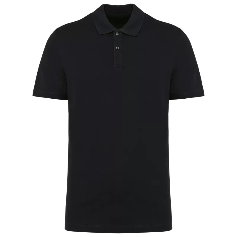 Polo Supima® manches courtes homme, Black