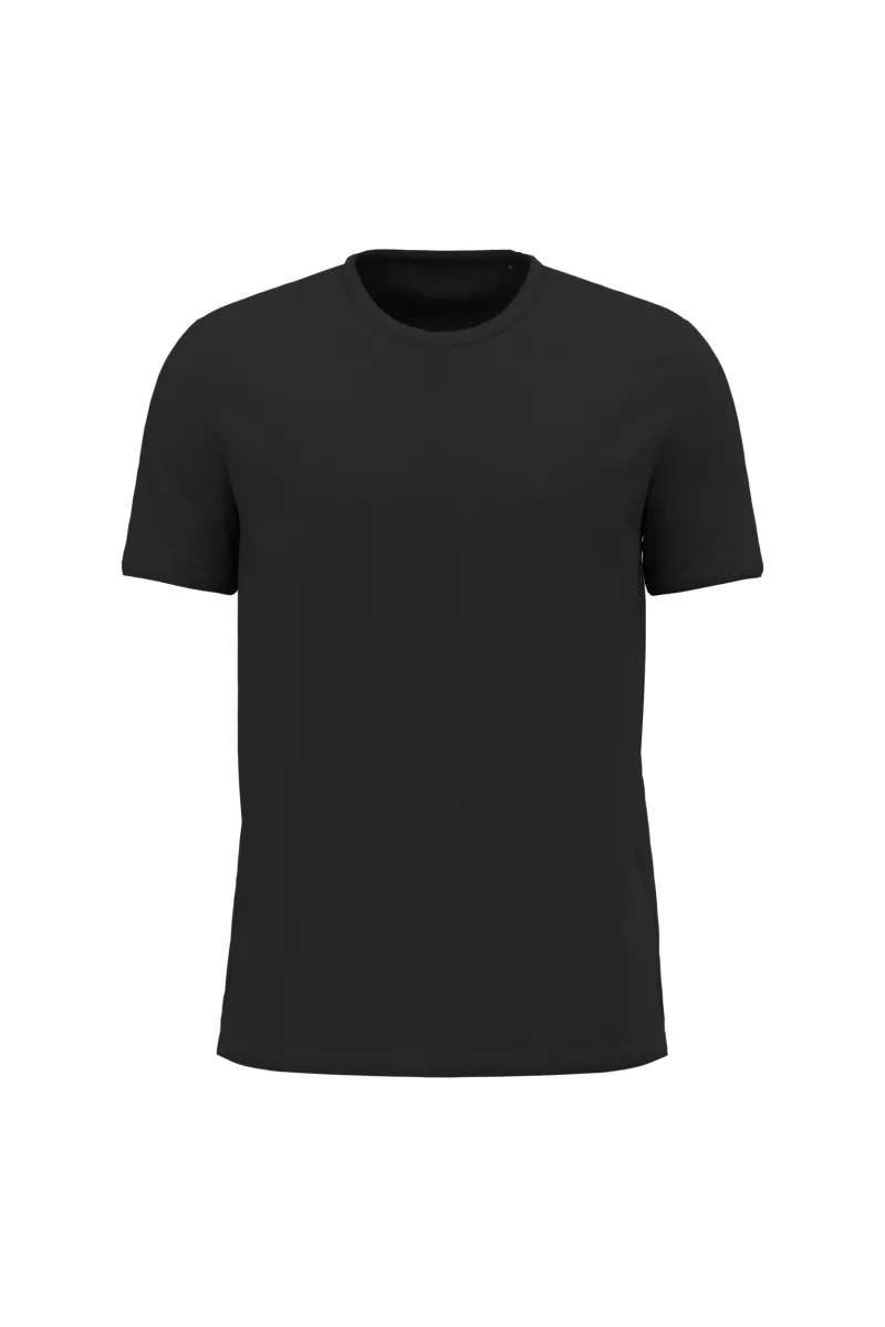 Herren-T-Shirt aus Bio-Baumwoll-Interlock, Black