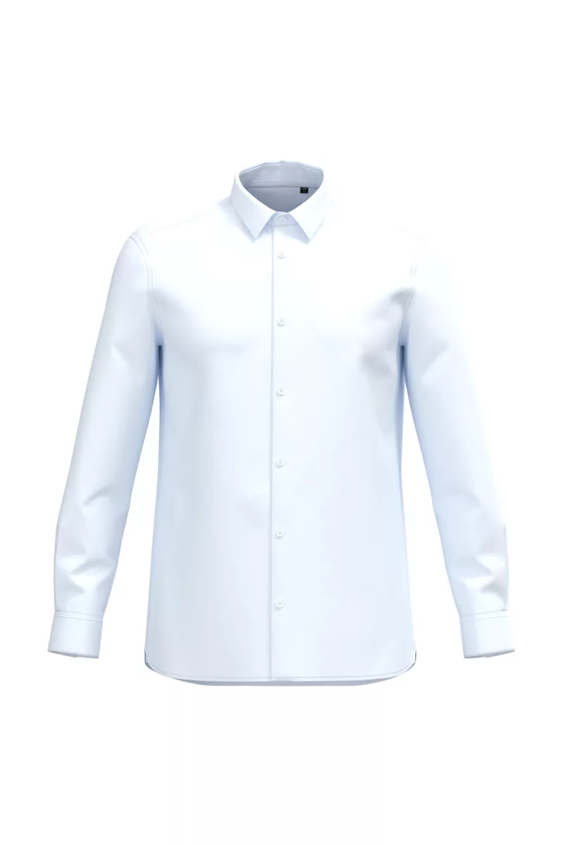 Herren Supima-Baumwolle Popeline Hemd, White