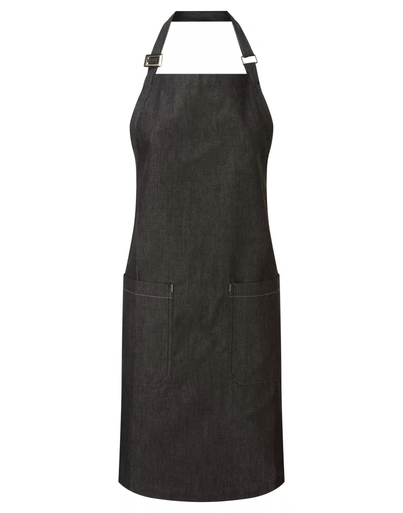 Tablier en denim biologique et commerce équitable, Black Denim
