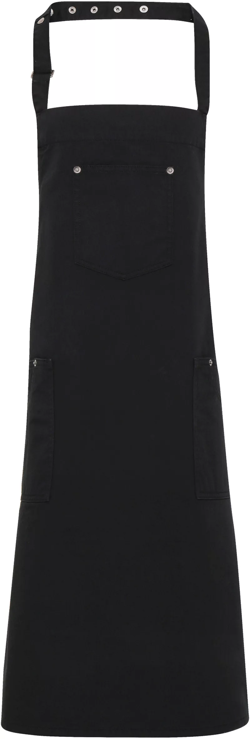 Chino - Cotton bib apron, Black