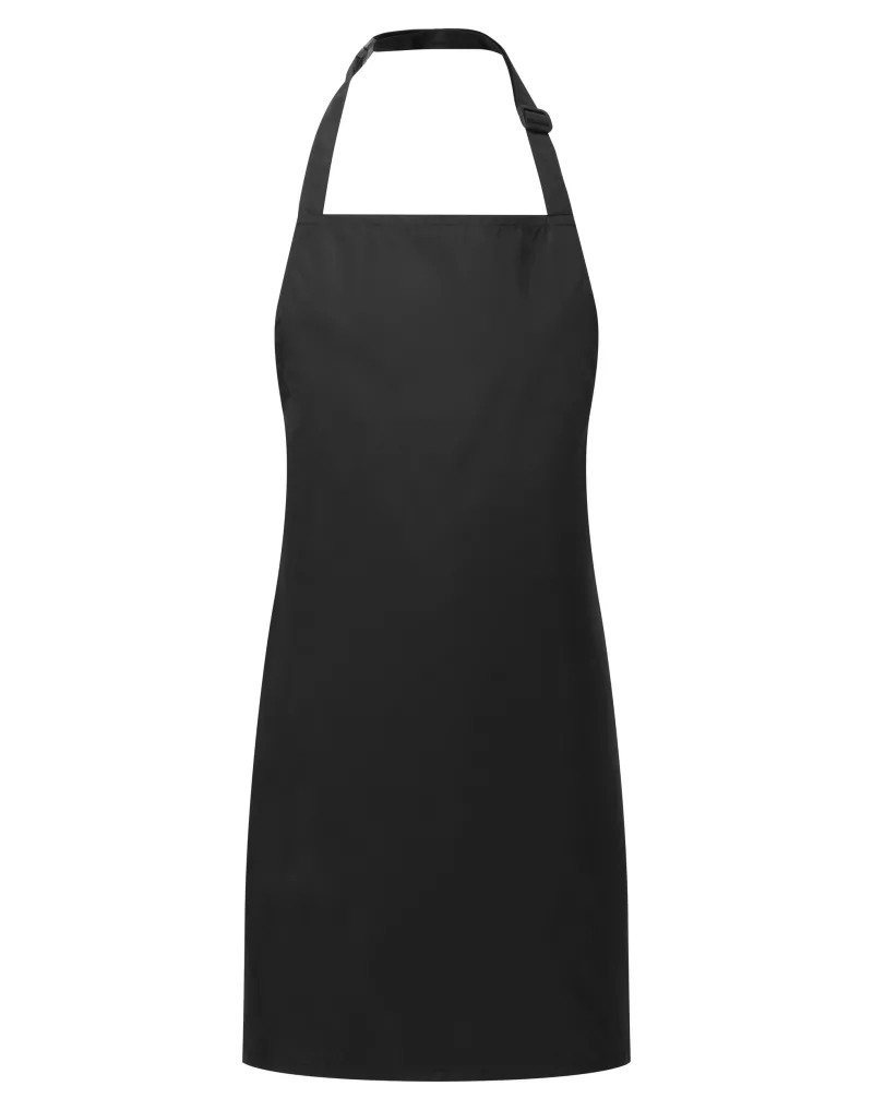 ‘Essential’ waterproof bib apron, Black
