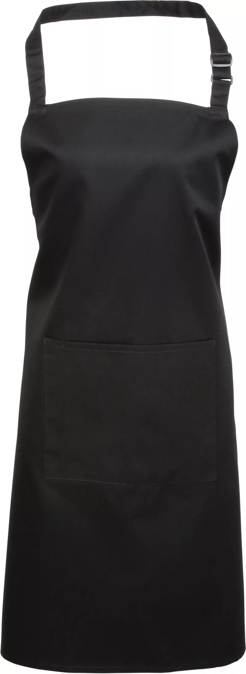 Colours Bib Apron With Pocket, Black