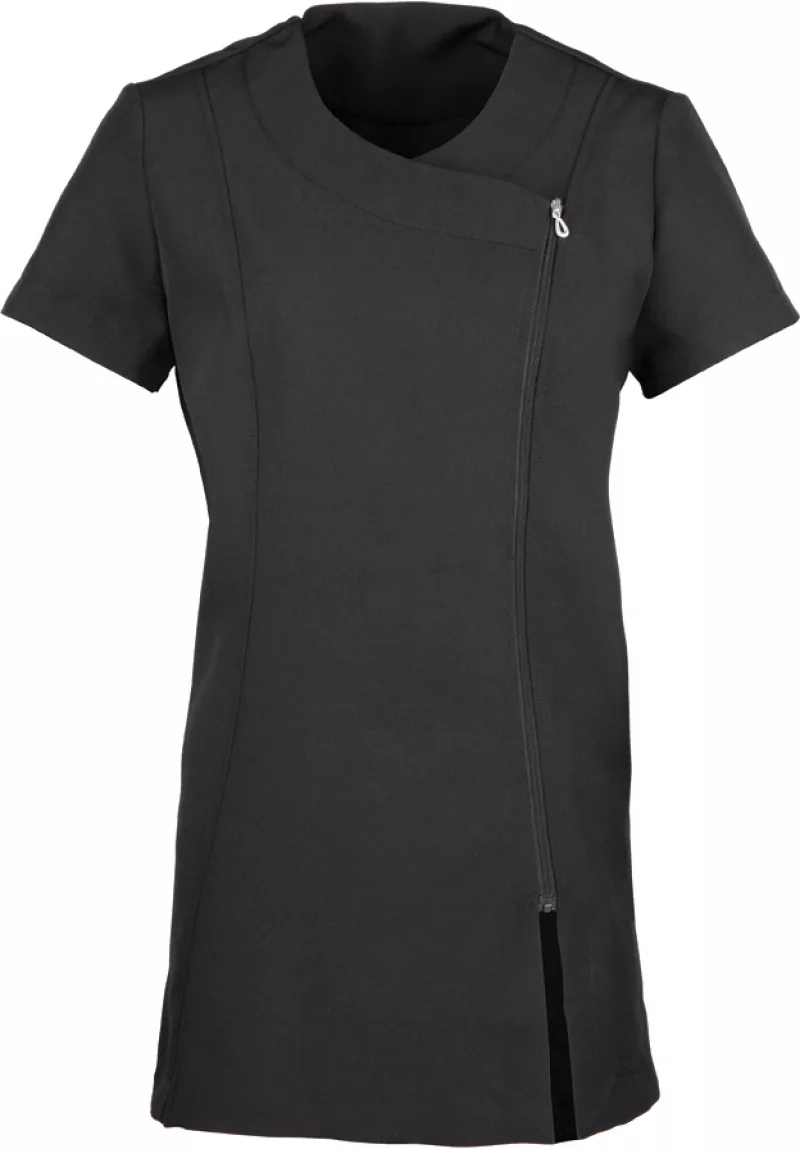 Tunique zippée "Camellia", Black/black