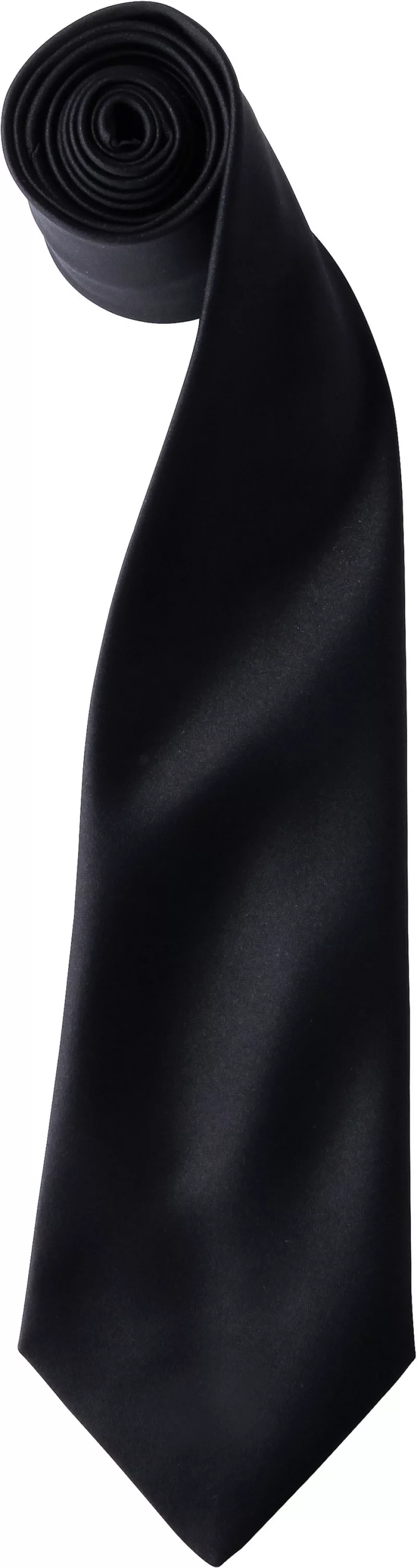 Satin colours tie, Black