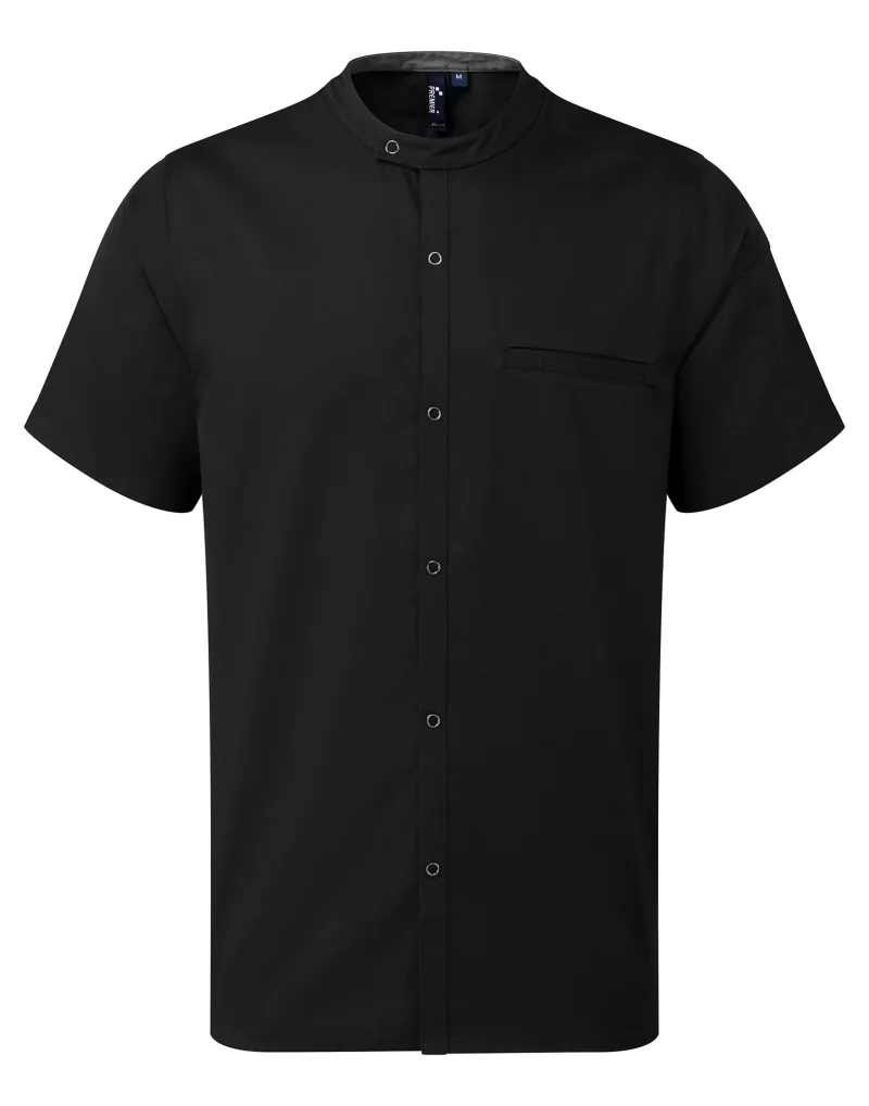 Short sleeve chef’s jacket, Black