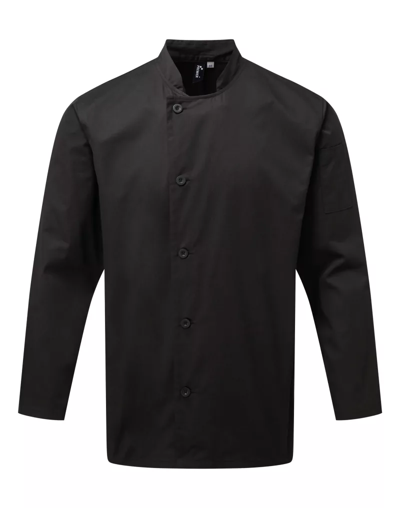 Langärmelige Kochjacke „Essential“, Black