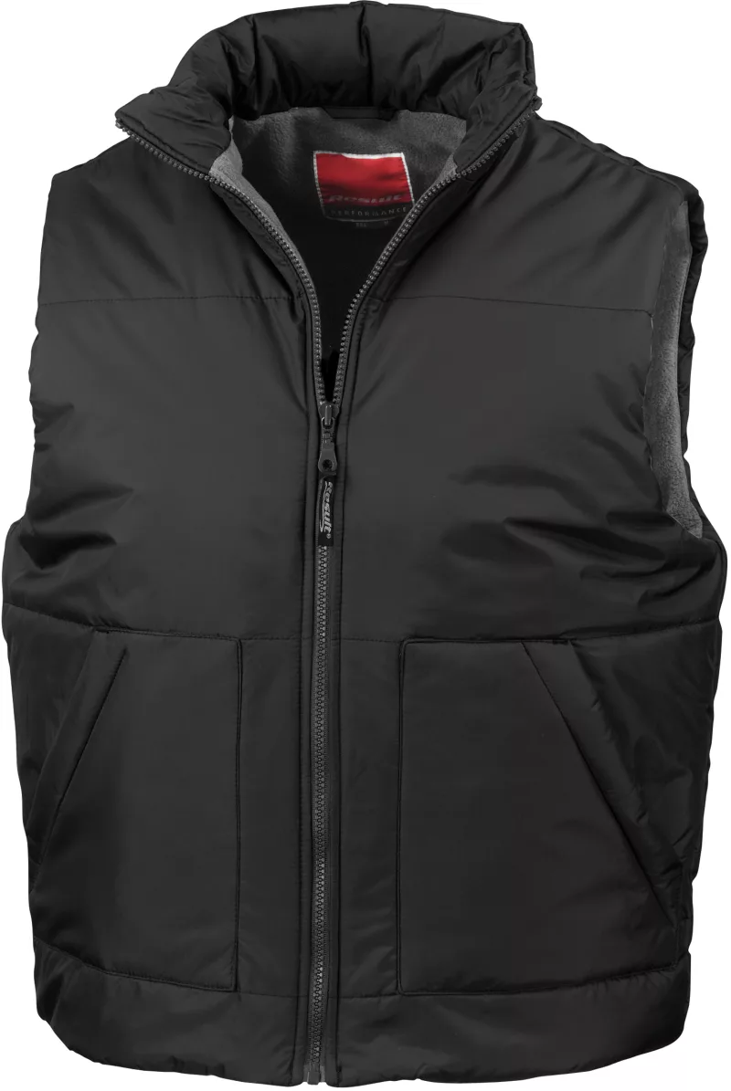 Fleece Lined Bodywarmer, Black