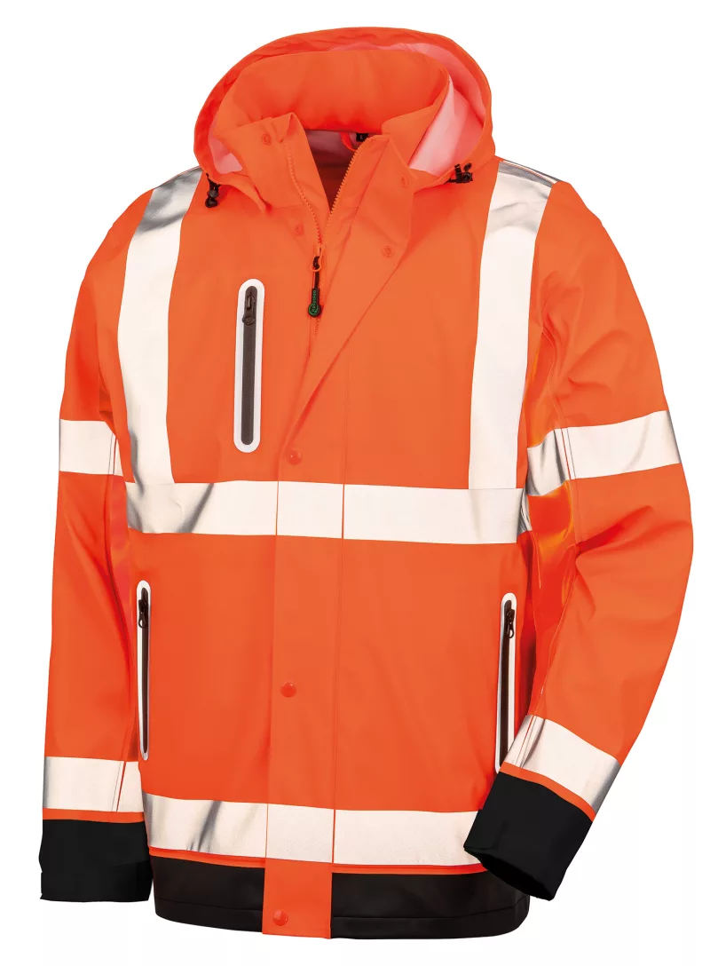 Prism PU Safe & Dry Jacke, Fluorescent Orange / Black