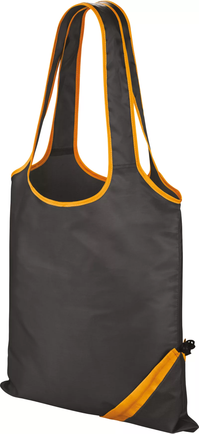 Sac shopping "compact", Black / Orange