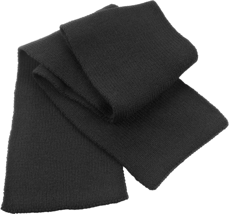 Classic Heavy Knit Scarf, Black