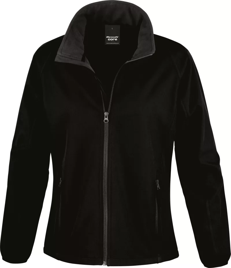 Veste Softshell Femme Printable, Black / Black
