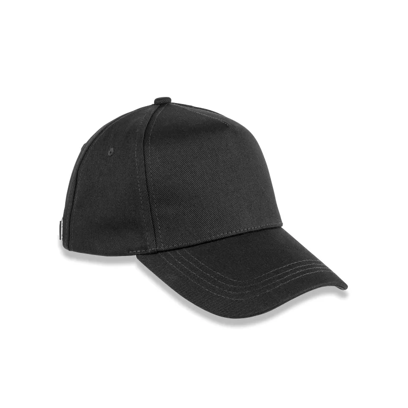 5-Panel-Cap aus Bio-Baumwolle, Black