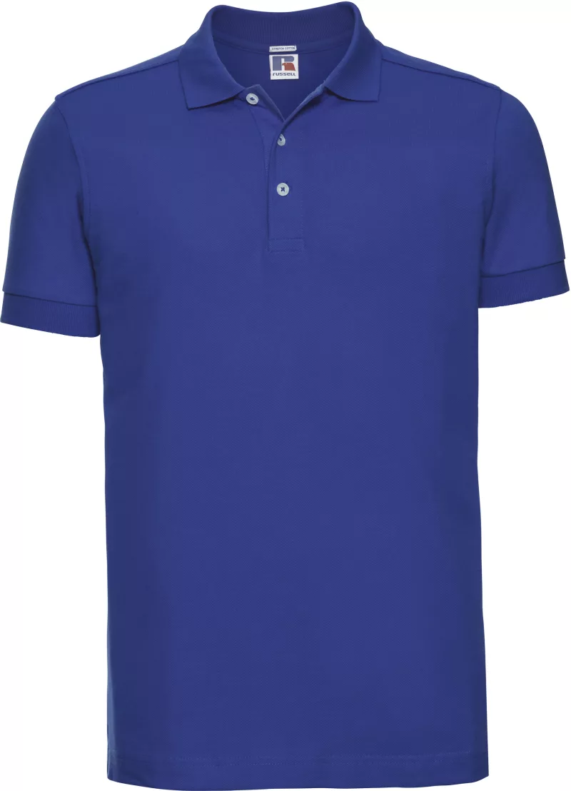 Stretch Polo für Herren, Azure blue