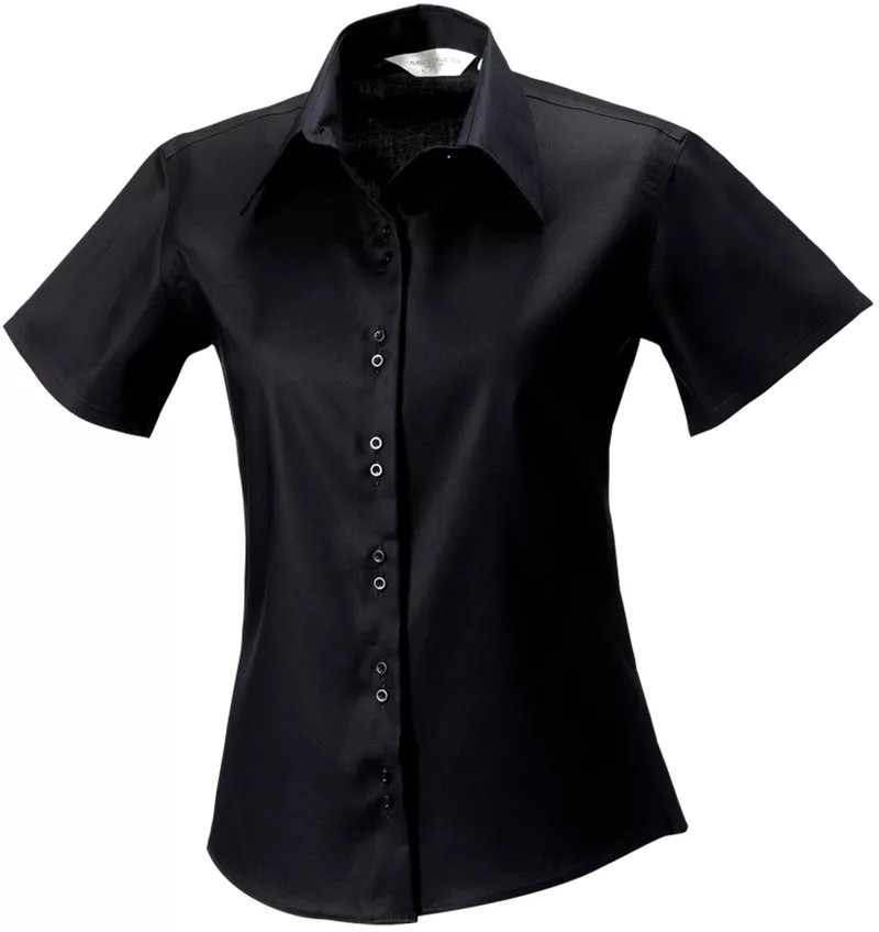 Chemise femme manches courtes Non Iron, Black
