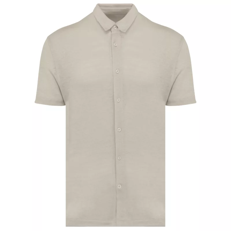 Chemise à manches courtes en lin homme, Linen Sand