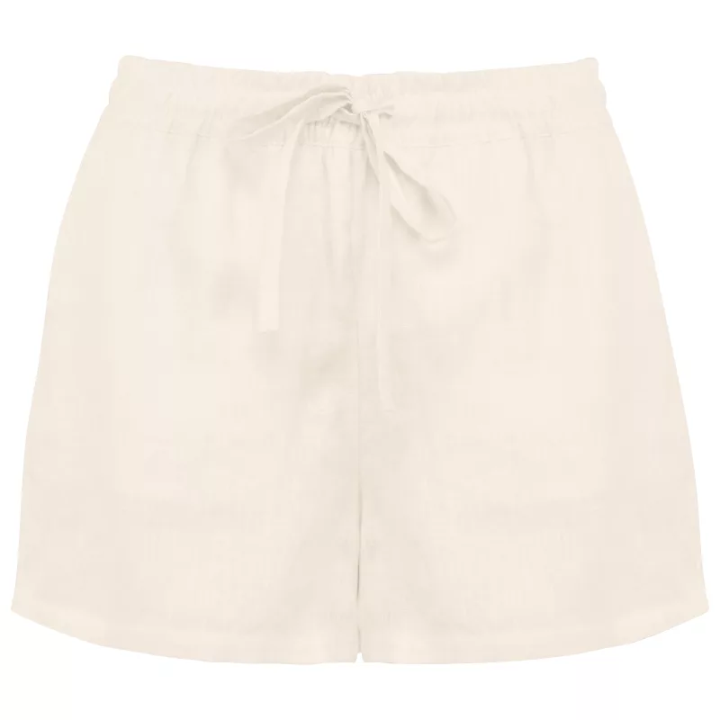 Leinenshorts für Damen, Ivory