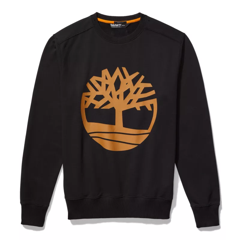 Core Tree-Sweatshirt mit Rundhalsausschnitt, Black / Wheat Boot