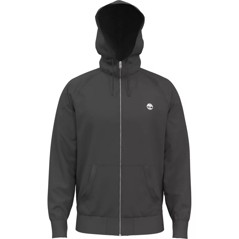 Full zip hooded sweatshirt exeter river, Black