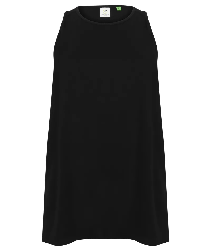 Open Back tank top, Black
