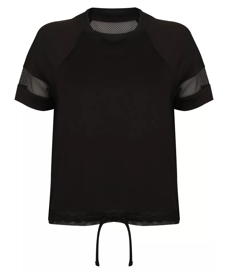 T-Shirt für Damen, oversized, Black