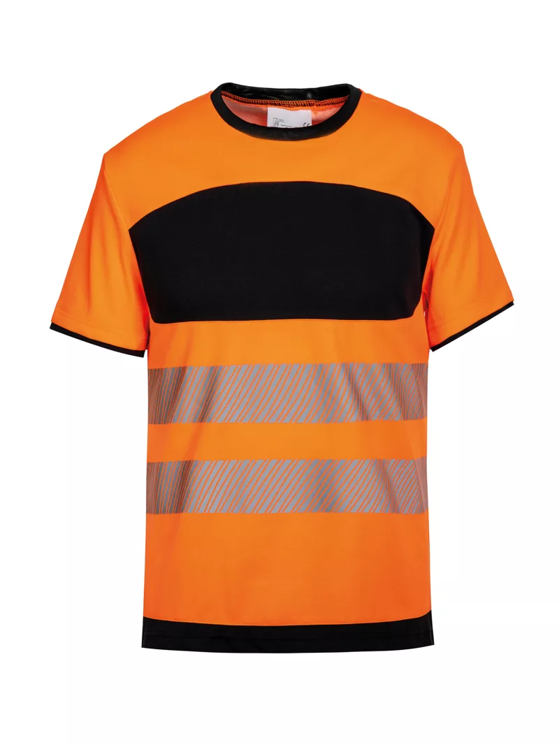 High-Visibility T-shirt, Hi Vis Orange / Black