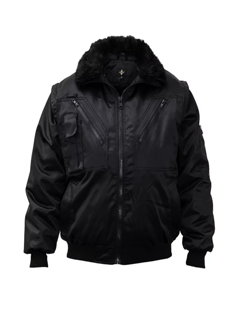 Oslo 4-in-1 pilot jacket, Black