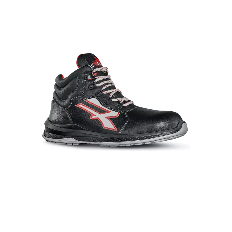 Chaussures de sécurité Boston, Noir / Rouge