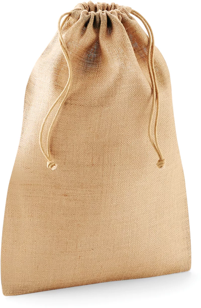 Jute Tasche mit Kordeln, Natural