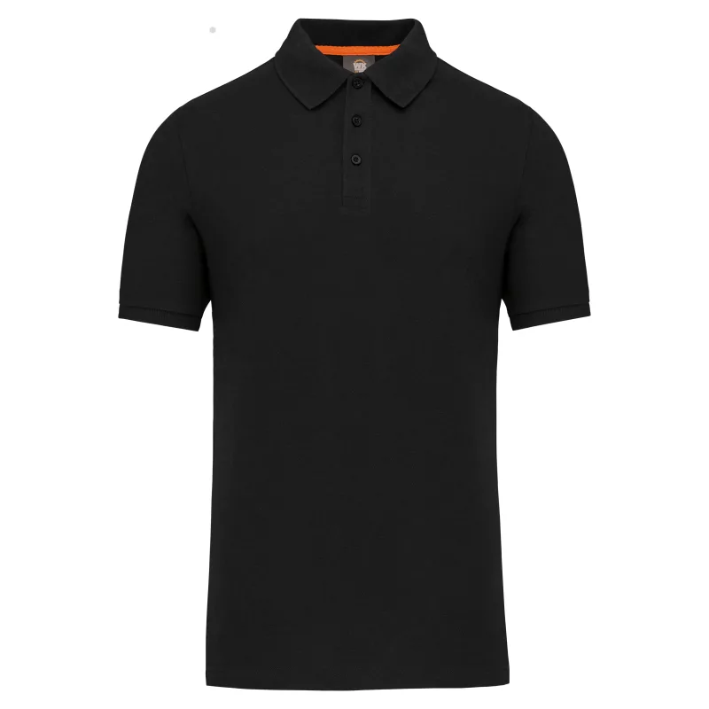 Polo écoresponsable homme, Black