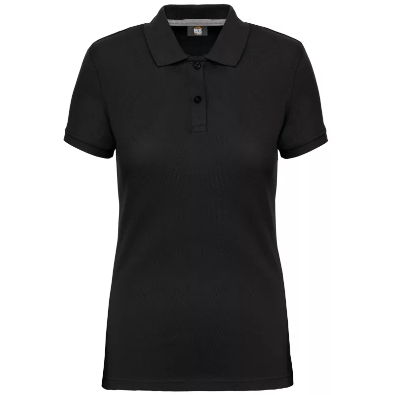 Polo manches courtes femme, Black